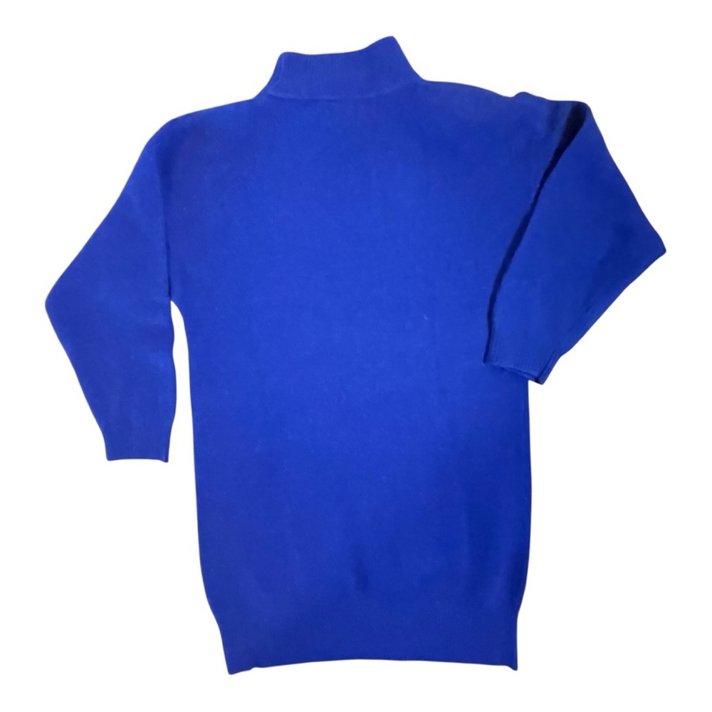Paul Et. Duffier Royal Blue Wool Blend Turtleneck Sweater - Picture 2 of 11